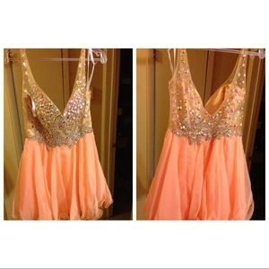 Peach Prom Dress